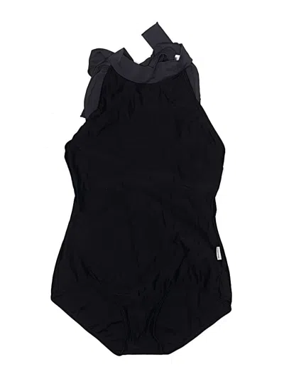 Pre-owned Assorted Brands One Piece Swimsuit In Black