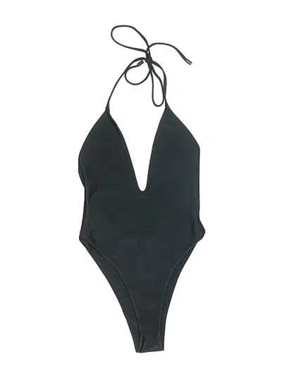 Pre-owned Assorted Brands One Piece Swimsuit In Black