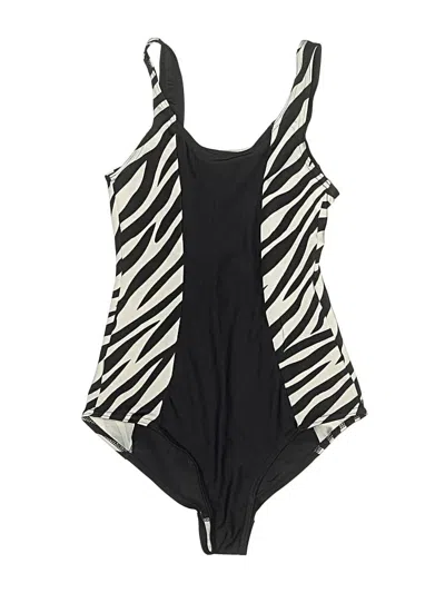 Pre-owned Assorted Brands One Piece Swimsuit In Black