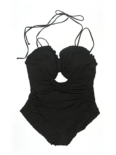 Pre-owned Assorted Brands One Piece Swimsuit In Black