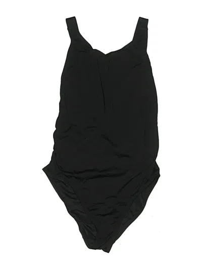 Pre-owned Assorted Brands One Piece Swimsuit In Black