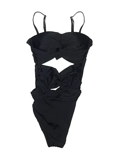 Pre-owned Assorted Brands One Piece Swimsuit In Black