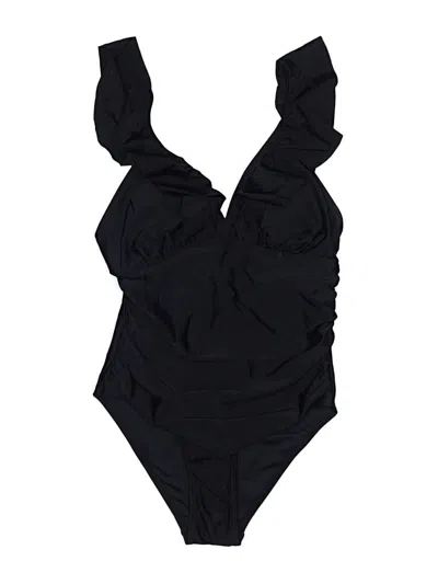 Pre-owned Assorted Brands One Piece Swimsuit In Black