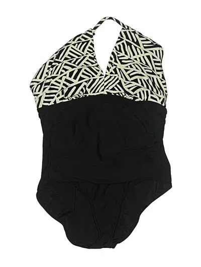 Pre-owned Assorted Brands One Piece Swimsuit In Black