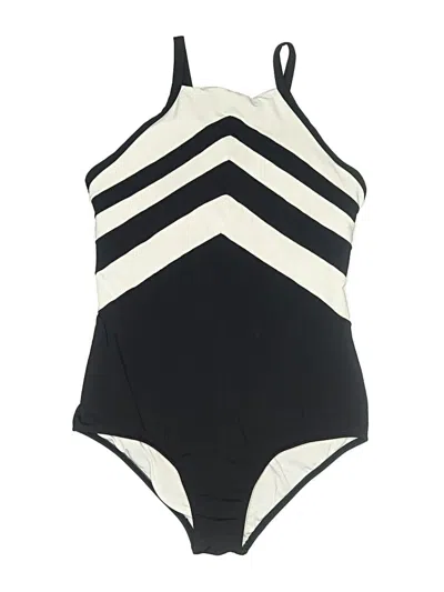 Pre-owned Assorted Brands One Piece Swimsuit In Black