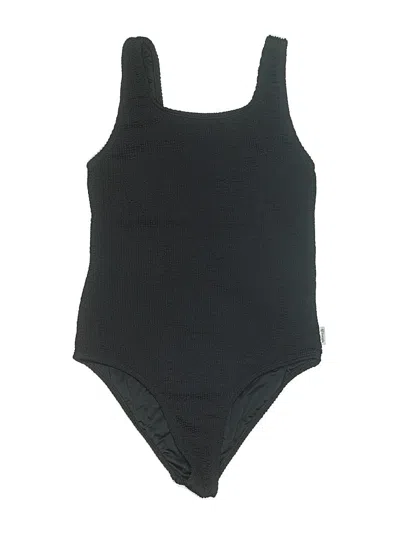 Pre-owned Assorted Brands One Piece Swimsuit In Black