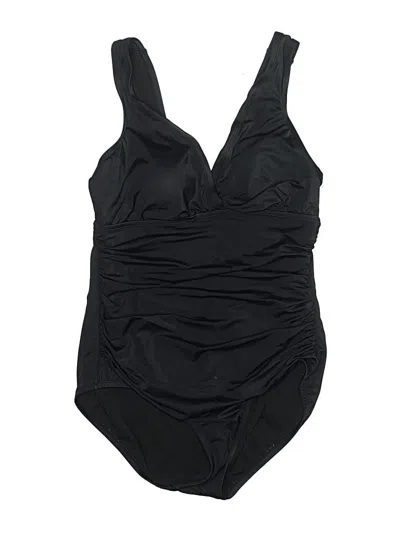 Pre-owned Assorted Brands One Piece Swimsuit In Black