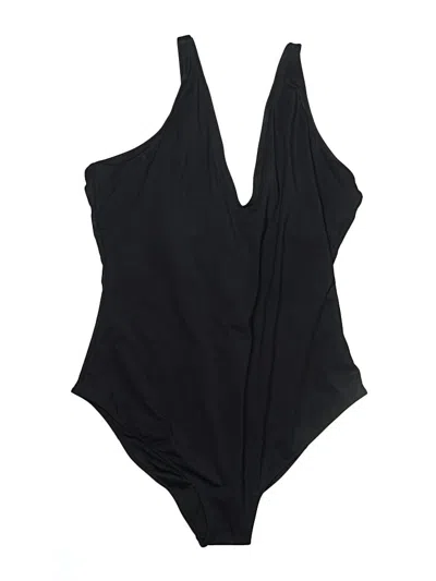 Pre-owned Assorted Brands One Piece Swimsuit In Black