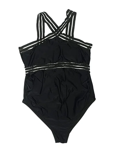 Pre-owned Assorted Brands One Piece Swimsuit In Black