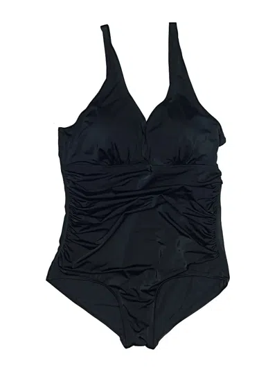 Pre-owned Assorted Brands One Piece Swimsuit In Black