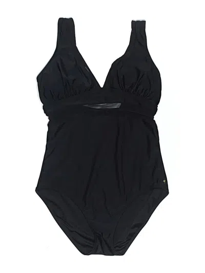 Pre-owned Assorted Brands One Piece Swimsuit In Black