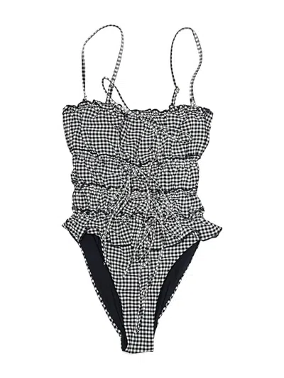 Pre-owned Assorted Brands One Piece Swimsuit In Black