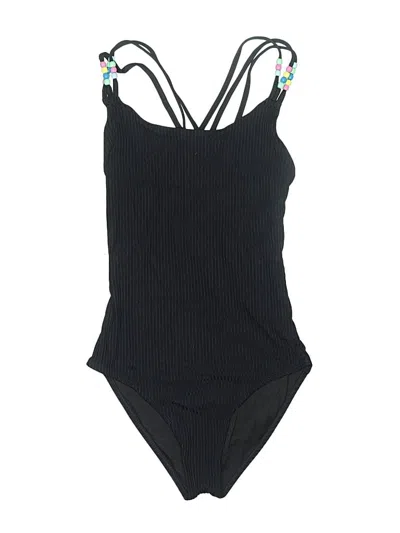 Pre-owned Assorted Brands Kids' One Piece Swimsuit In Black