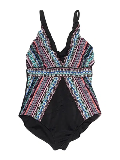 Pre-owned Assorted Brands One Piece Swimsuit In Black