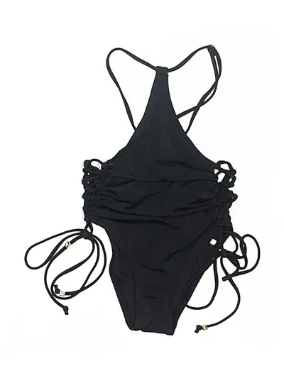 Pre-owned Assorted Brands One Piece Swimsuit In Black