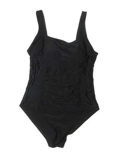 Pre-owned Assorted Brands One Piece Swimsuit In Black