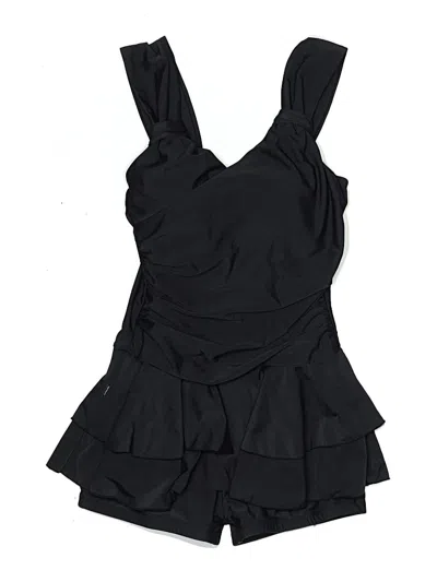 Pre-owned Assorted Brands One Piece Swimsuit In Black