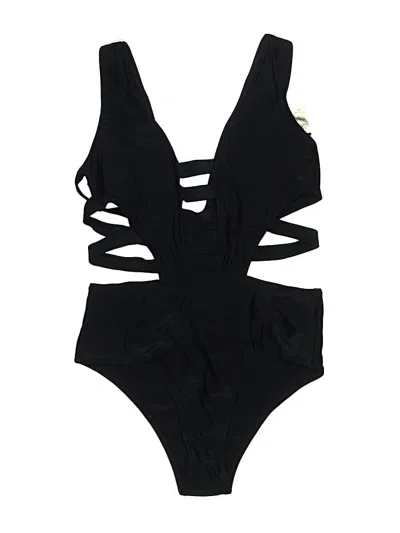 Pre-owned Assorted Brands One Piece Swimsuit In Black