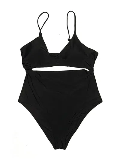 Pre-owned Assorted Brands One Piece Swimsuit In Black