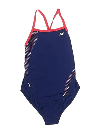 Pre-owned Assorted Brands One Piece Swimsuit In Blue