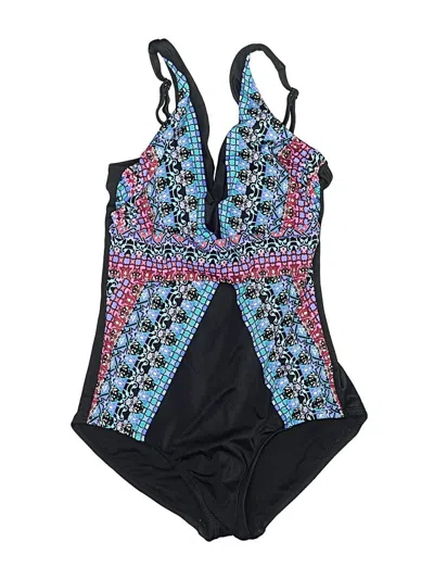 Pre-owned Assorted Brands One Piece Swimsuit In Blue