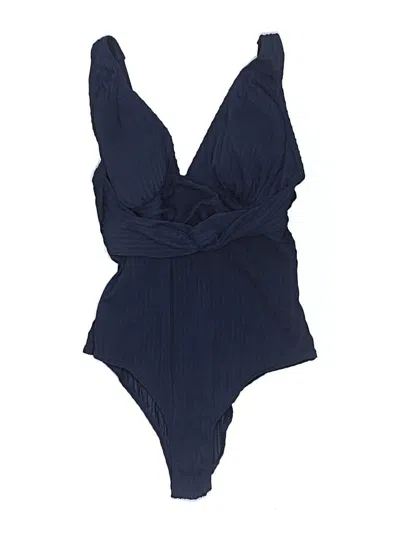 Pre-owned Assorted Brands One Piece Swimsuit In Blue