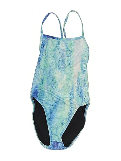 Pre-owned Assorted Brands One Piece Swimsuit In Blue