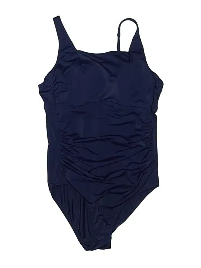 Pre-owned Assorted Brands One Piece Swimsuit In Blue