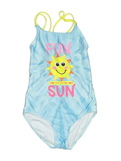 Pre-owned Assorted Brands Kids' One Piece Swimsuit In Blue
