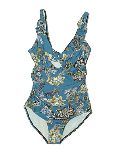 Pre-owned Assorted Brands One Piece Swimsuit In Blue