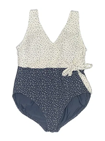 Pre-owned Assorted Brands One Piece Swimsuit In Blue