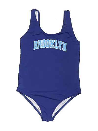 Pre-owned Assorted Brands Kids' One Piece Swimsuit In Blue