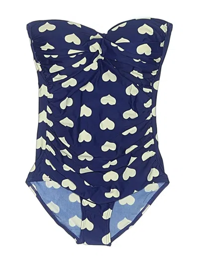 Pre-owned Assorted Brands One Piece Swimsuit In Blue