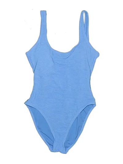 Pre-owned Assorted Brands One Piece Swimsuit In Blue