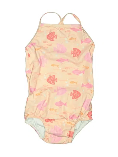 Pre-owned Assorted Brands Kids' One Piece Swimsuit In Gold