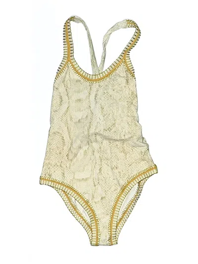 Pre-owned Assorted Brands One Piece Swimsuit In Gold