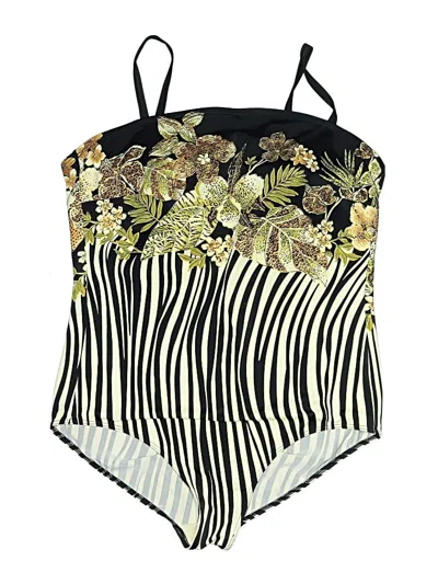 Pre-owned Assorted Brands One Piece Swimsuit In Gold