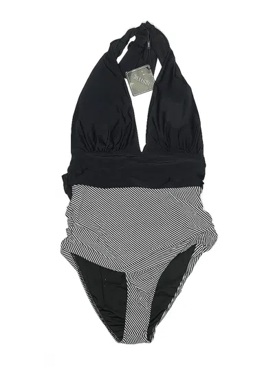 Pre-owned Assorted Brands One Piece Swimsuit In Gray