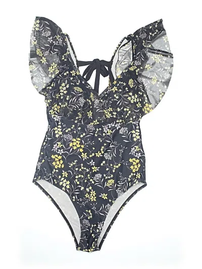 Pre-owned Assorted Brands One Piece Swimsuit In Gray
