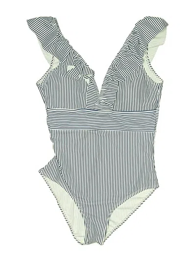 Pre-owned Assorted Brands One Piece Swimsuit In Gray