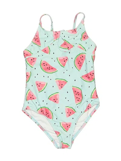 Pre-owned Assorted Brands Kids' One Piece Swimsuit In Green