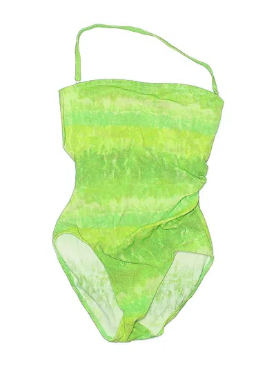 Pre-owned Assorted Brands One Piece Swimsuit In Green