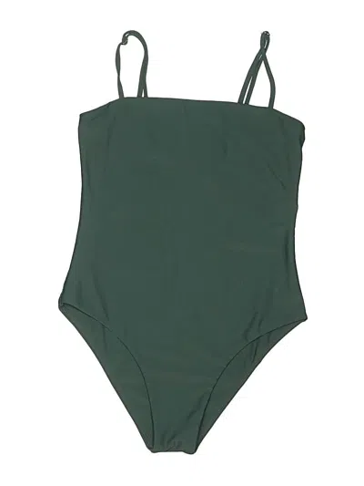 Pre-owned Assorted Brands One Piece Swimsuit In Green