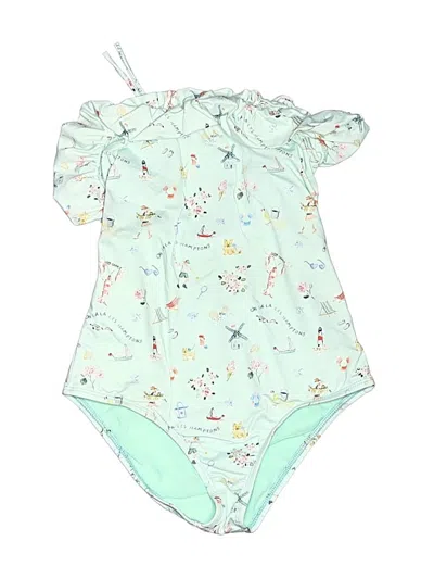 Pre-owned Assorted Brands Kids' One Piece Swimsuit In Green