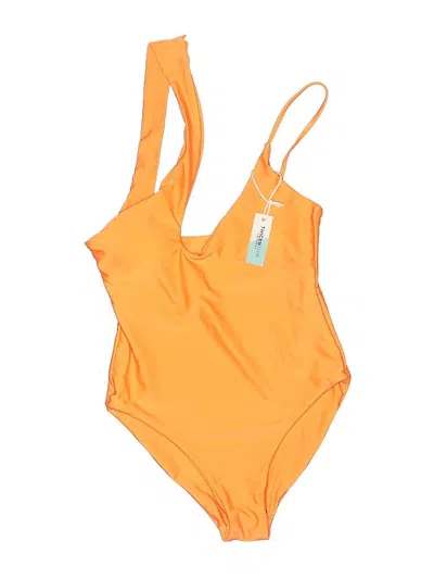 Pre-owned Assorted Brands One Piece Swimsuit In Orange