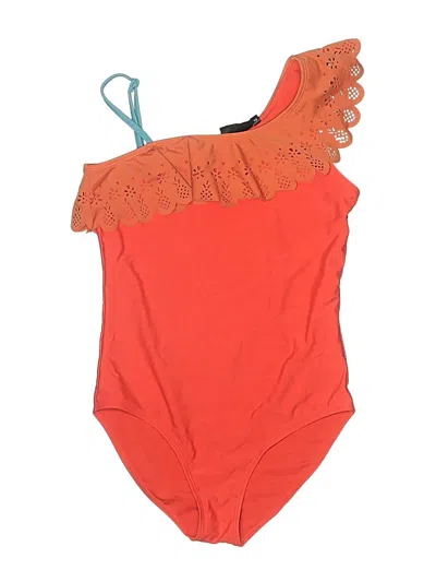 Pre-owned Assorted Brands One Piece Swimsuit In Orange
