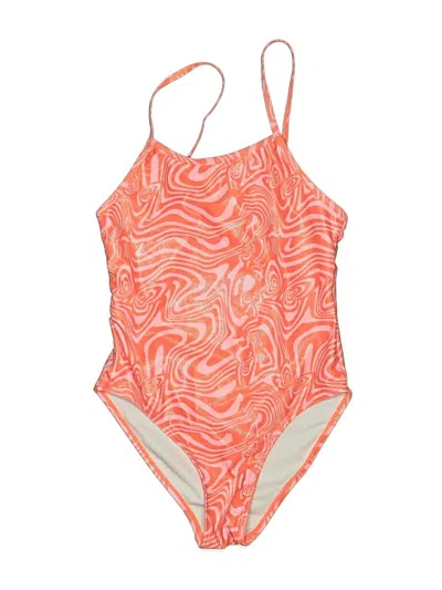 Pre-owned Assorted Brands One Piece Swimsuit In Orange