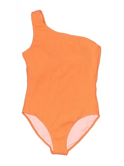 Pre-owned Assorted Brands One Piece Swimsuit In Orange