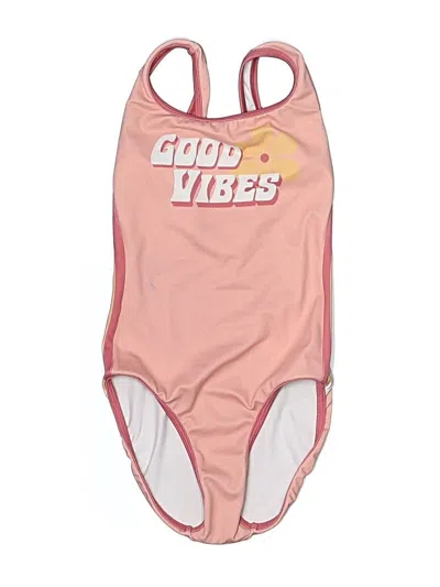 Pre-owned Assorted Brands Kids' One Piece Swimsuit In Pink