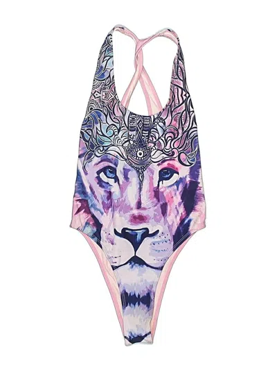 Pre-owned Assorted Brands One Piece Swimsuit In Pink